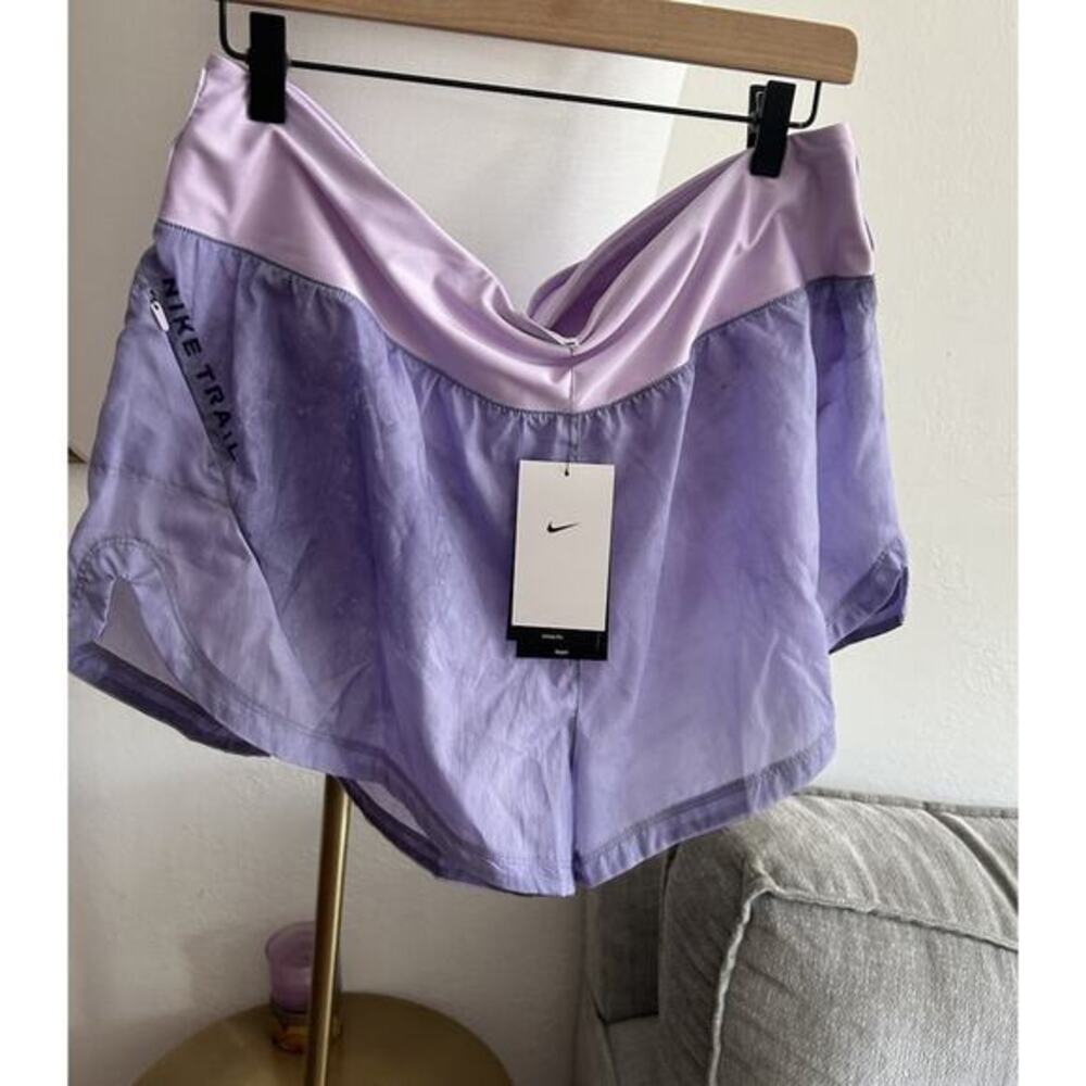 Nike Trail Repel Shorts Running Mid-Rise 3" XL Lined Purple Pink $75